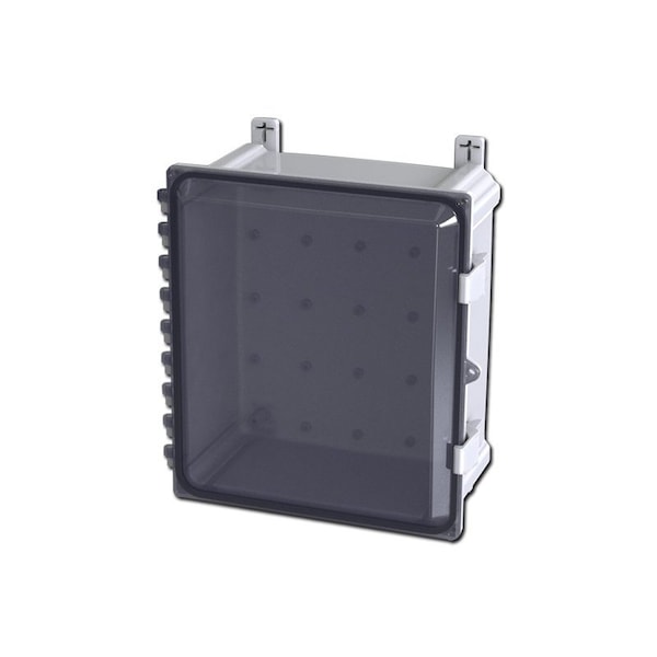 Quick Release Padlock Hasp Electrical Enclosures, 15.40 in H, 7.86 in D, 14.68 in W, Polycarbonate